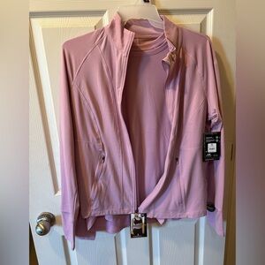 Avia XXL 20 Light Pink Women's Jacket & Matching Long Sleeve Shirt NWT